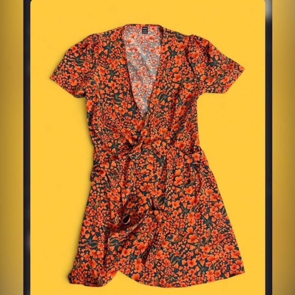 Shein Floral Wrap Dress